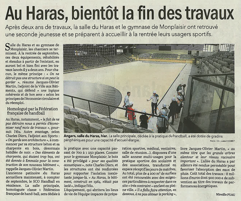 Au Haras, bientôt la fin des travaux